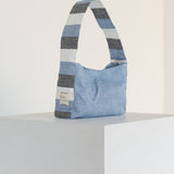 Mini Striped Denim Satchel - Esse - Denim - 