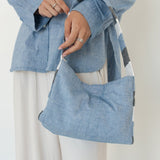 Mini Striped Denim Satchel - Esse - Denim - 