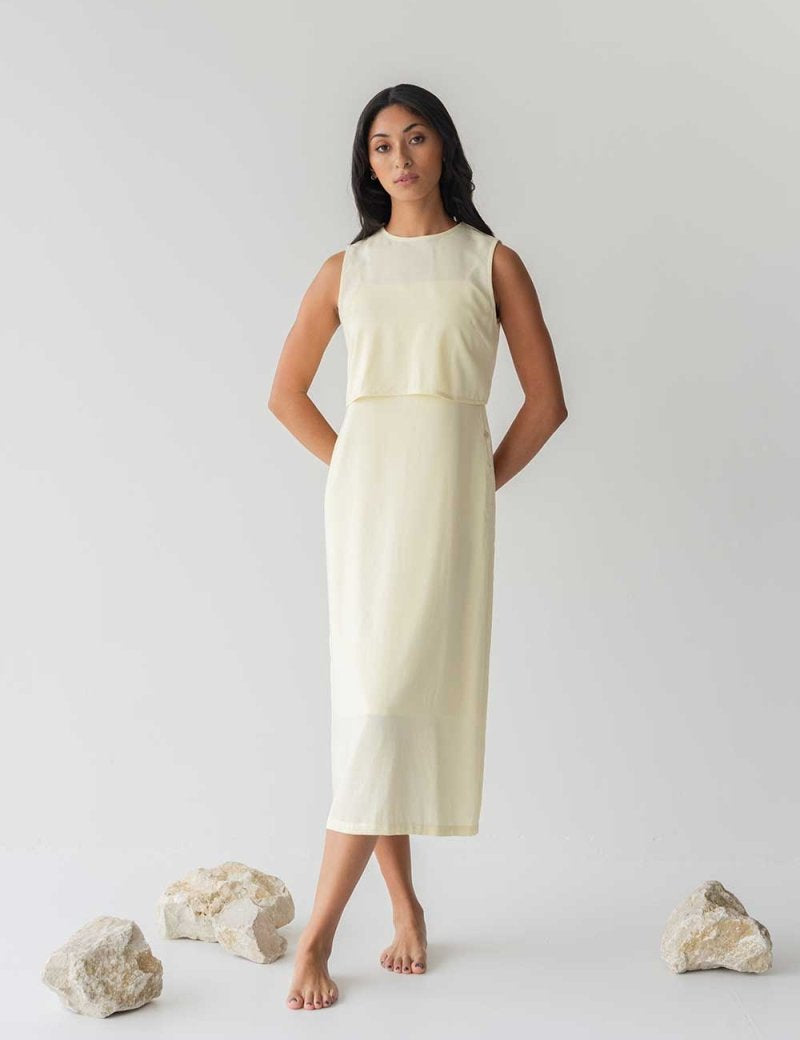 Open Back Dress - Esse-Mocha-XS (Backorder)-