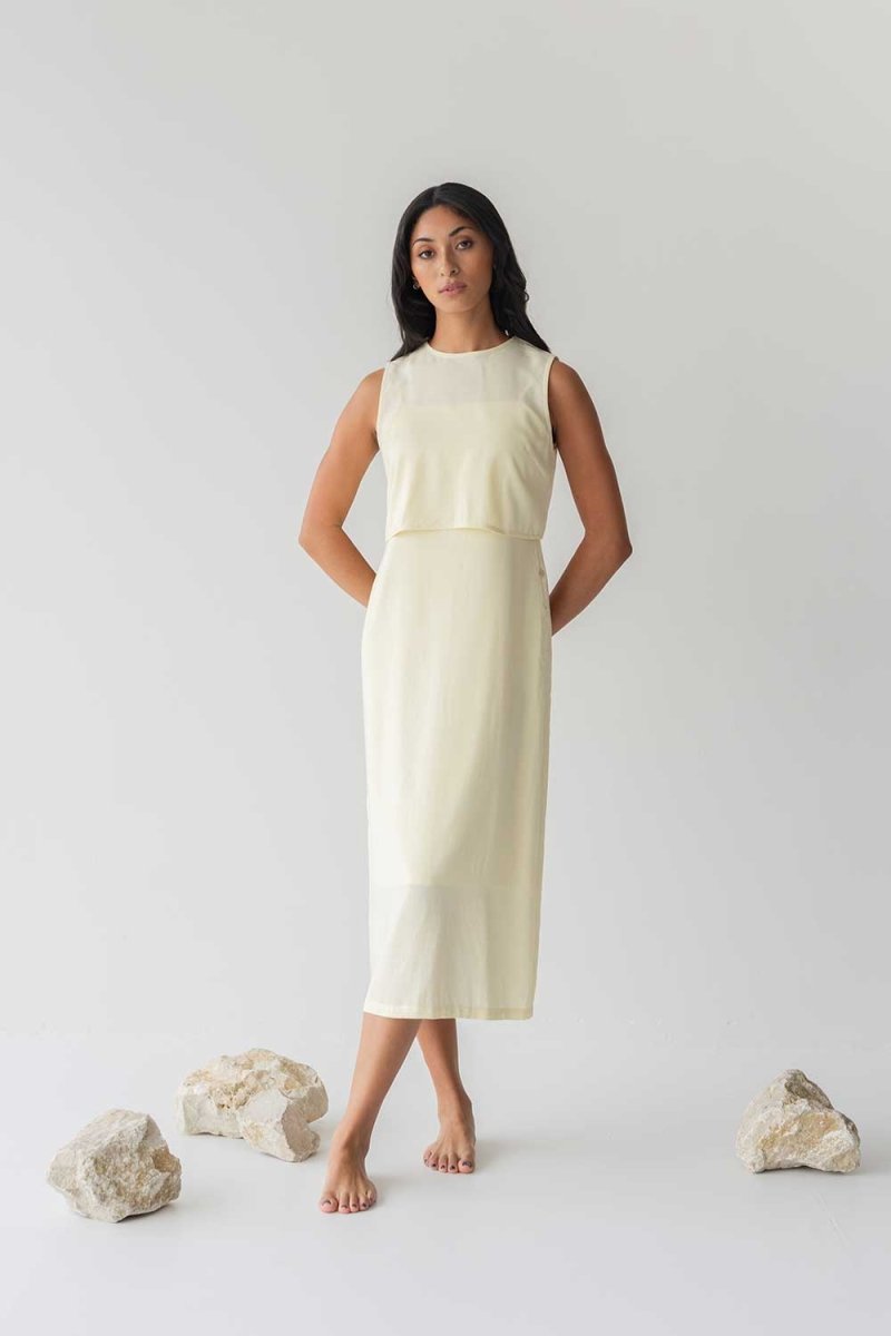 Open Back Dress - Esse-Mocha-XS (Backorder)-