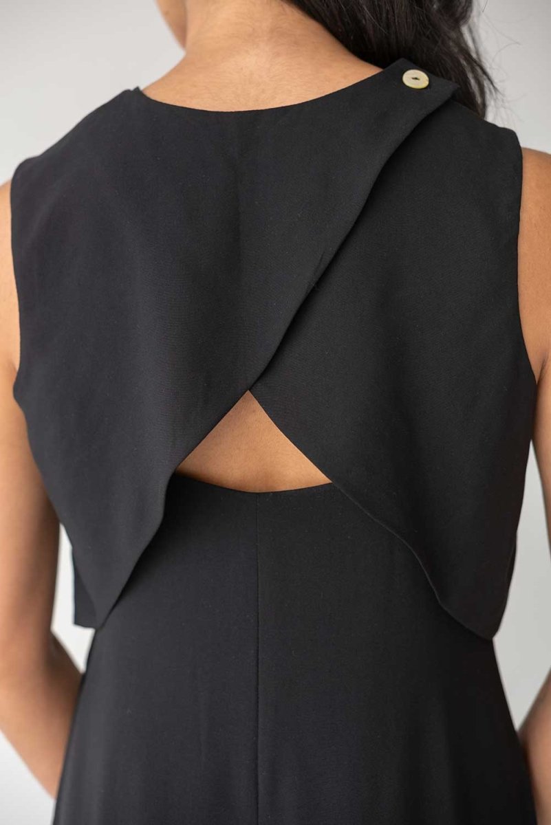 Open Back Dress - Esse-Mocha-XS (Backorder)-