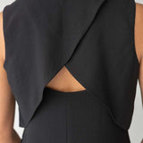 Open Back Dress - Esse-Mocha-XS (Backorder)-