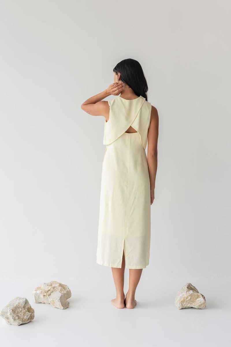 Open Back Dress - Esse-Mocha-XS (Backorder)-