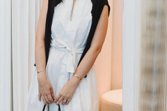 Organic Cotton Maxi Dress in White Denim - Esse - White Denim - XS - 