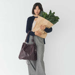 Oslo Drawstring Hobo in Aubergine - Esse - 