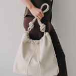 Oslo Drawstring Hobo in Shell - Esse - 