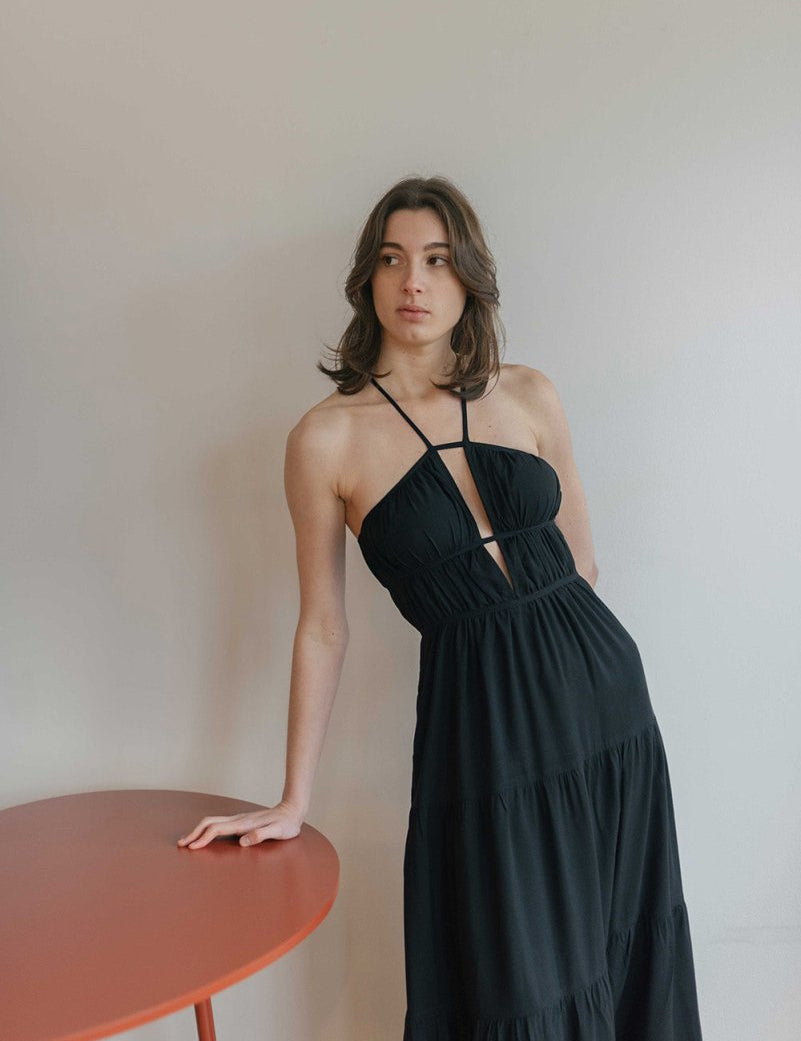 Riviera Dress - Esse - Black - XXS - 