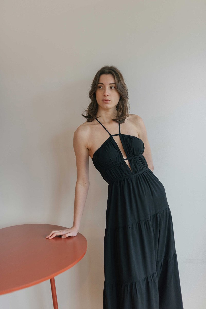 Riviera Dress - Esse - Black - XXS - 