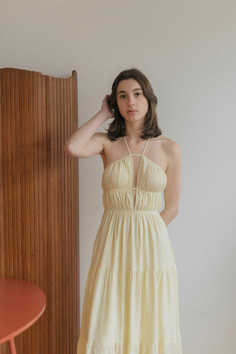 Riviera Dress - Esse - Lemon Drop - XXS - 