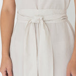 Seersucker Cotton Maxi Dress in Cereal - Esse - XXS - 