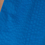Seersucker Cotton Maxi Dress in Electric Blue - Esse-XXS - 