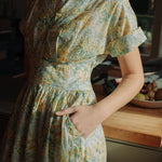 Sleeved Maxi Dress in Summer Florals - Coming Soon - Esse - Sunshine Yellow - XXS - 