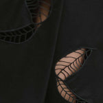 Slip Skirt with Embroidery in Black - Esse - XS - Black - 