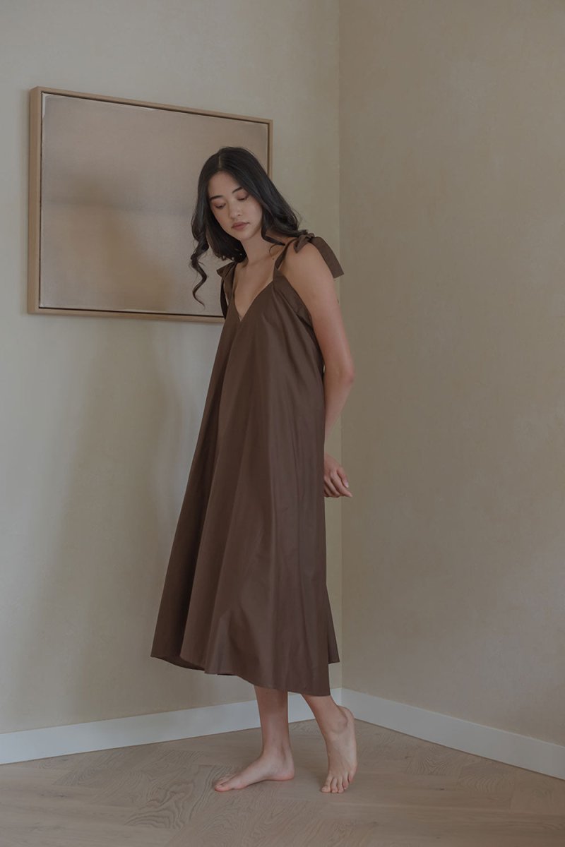 Soleil Dress (Sample) - Esse - Mocha - S - XL - 