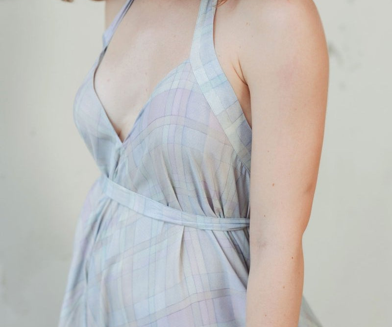Soleil Dress - Watercolour Plaid - Esse - Forar - XXS - XS - 