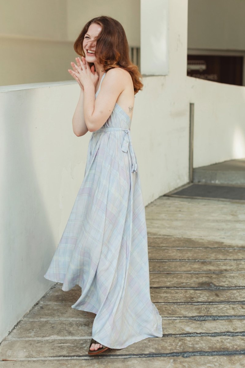 Soleil Dress - Watercolour Plaid - Esse - Forar - XXS - XS - 