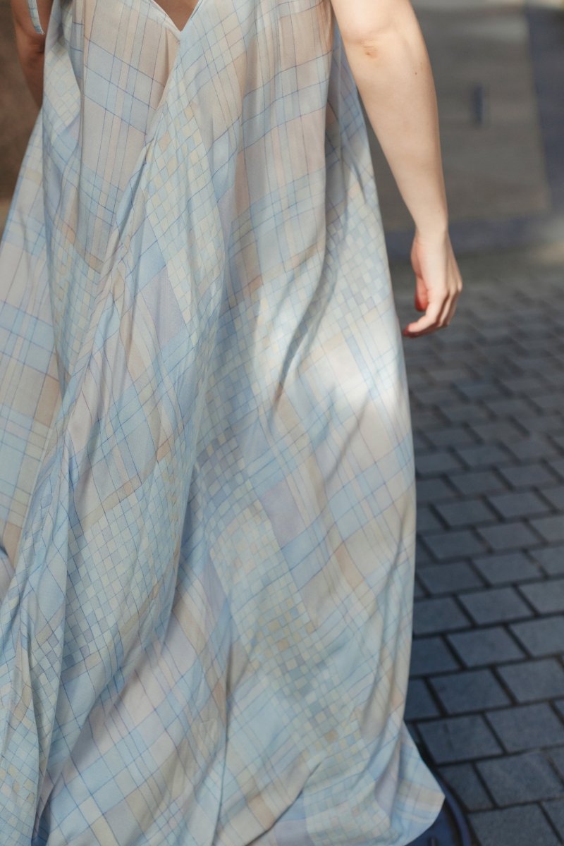Soleil Dress - Watercolour Plaid - Esse - Sommer - XXS - XS - 