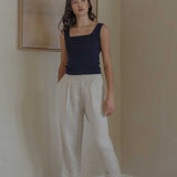 Tailored Cuffed Pants in Cereal - Esse-XXS (MTO)-Option 1-