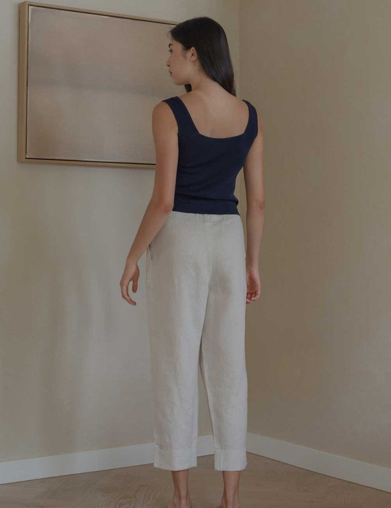 Tailored Cuffed Pants in Cereal - Esse-XXS (MTO)-Option 1-