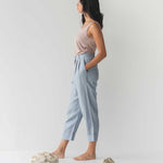 Tailored Cuffed Pants in Dusty Blue - Esse-XXS (MTO)-Option 1-