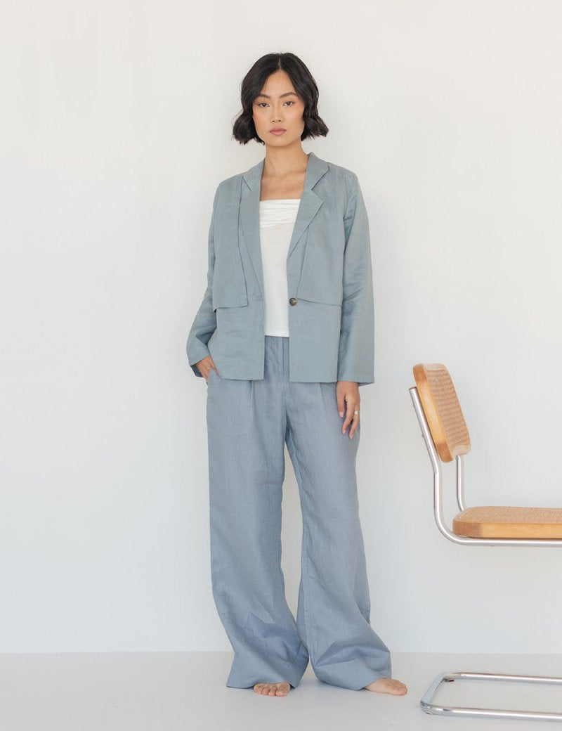 Treble Jacket in Dusty Blue - Esse - XS - 