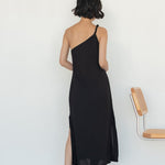 Twist and Turn Toga Dress - Esse - Black - XXS - 
