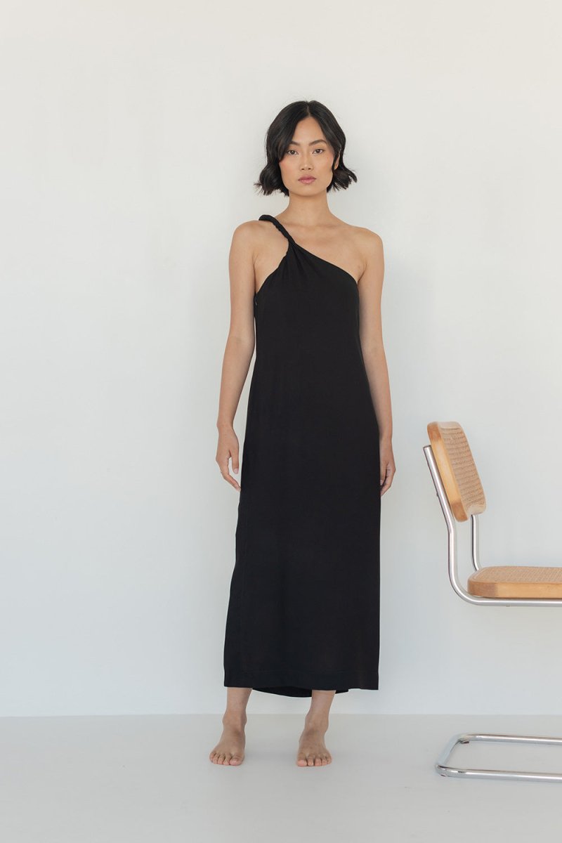 Twist and Turn Toga Dress - Esse - Chalk - XXS - 