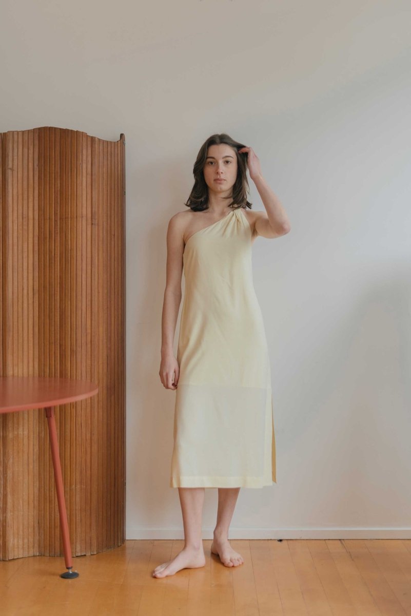 Twist and Turn Toga Dress - Esse - Nautical Blue - XXS - 