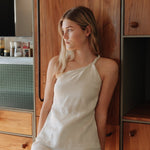 Twist and Turn Toga Top in Linen - Esse - Cereal - XS - 