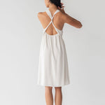 Twist Back Slip Dress (Sample) - Esse - Chalk - S - 