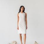 Twist Back Slip Dress (Sample) - Esse - Chalk - S - 
