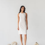 Twist Back Slip Dress (Sample) - Esse - Chalk - S - 