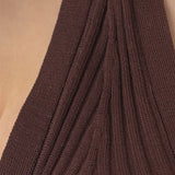 V-Neck Knit Vest in Mocha - Esse-XS - 