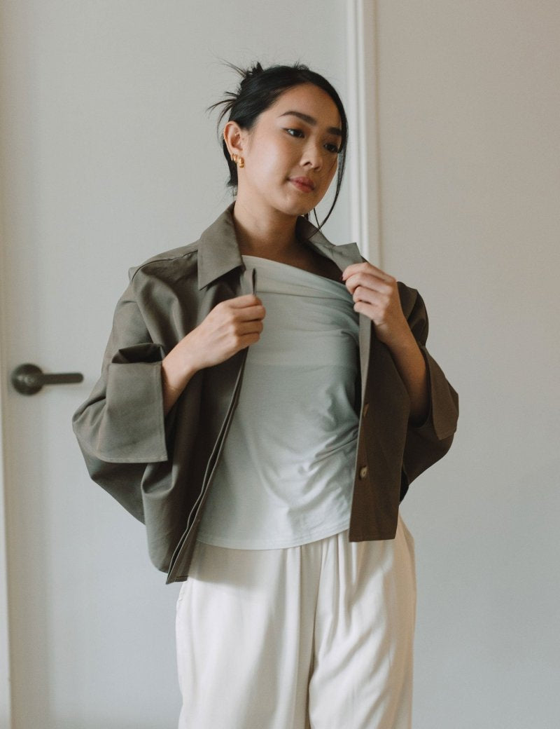 Voyage Trench Cape in Olive - Esse-XS - 