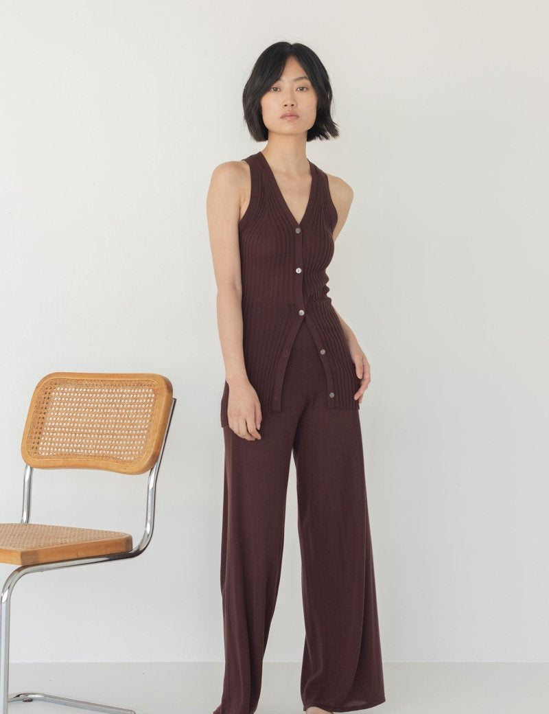 Wanderer Knit Pants - Esse - Black - S - 