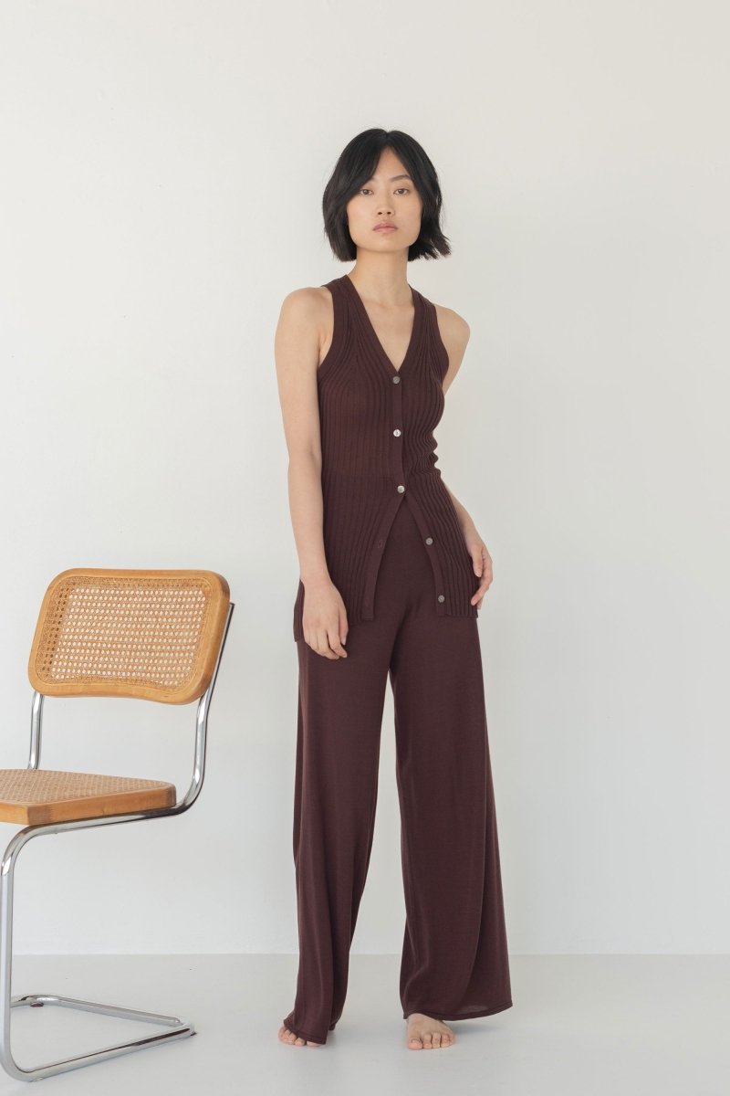 Wanderer Knit Pants - Esse - Black - S - 