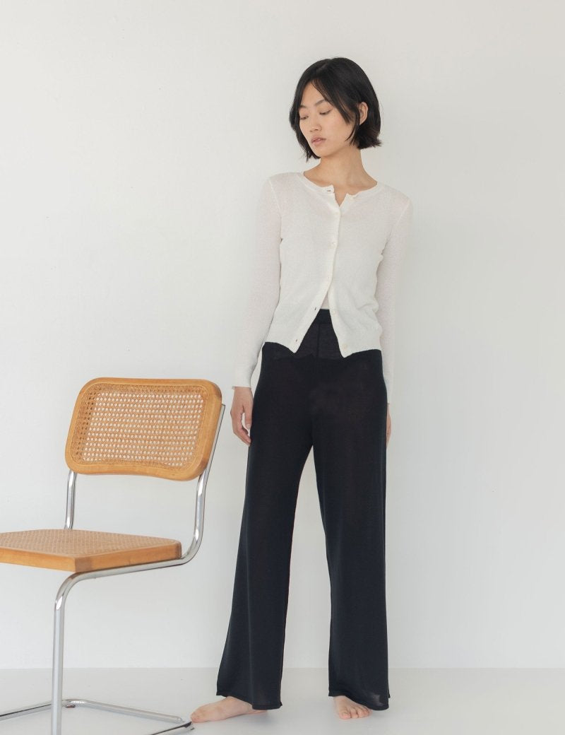 Wanderer Knit Pants - Esse - Black - S - 
