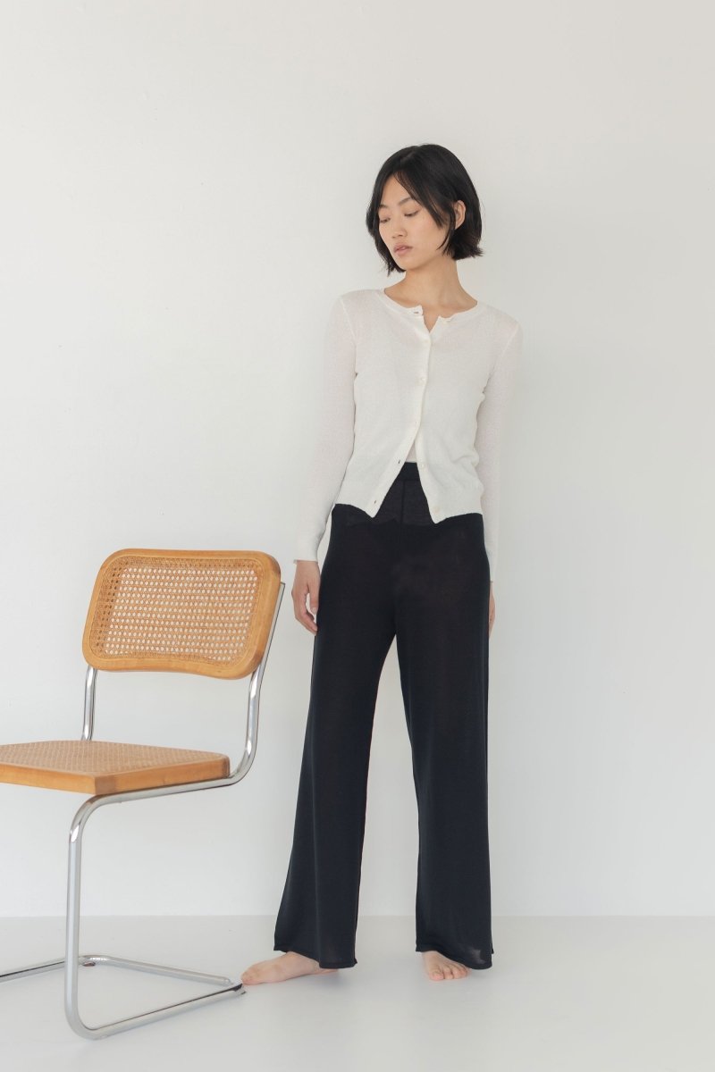 Wanderer Knit Pants - Esse - Black - S - 