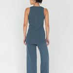 Wanderer Knit Pants in Denim Blue - Esse - XS - 
