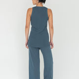 Wanderer Knit Pants in Denim Blue - Esse - XS - 