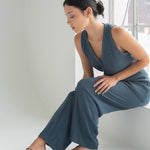 Wanderer Knit Pants in Denim Blue - Esse - XS - 