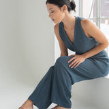 Wanderer Knit Pants in Denim Blue - Esse - XS - 