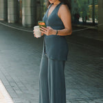 Wanderer Knit Pants in Denim Blue - Esse - XS - 