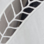 Wide Lapel Shirt with Embroidery in White - Esse-XS-White-