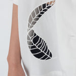 Wide Lapel Shirt with Embroidery in White - Esse - XS - White - 