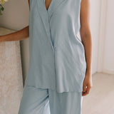 Wrap Vest in Aqua - Esse-XXS - 
