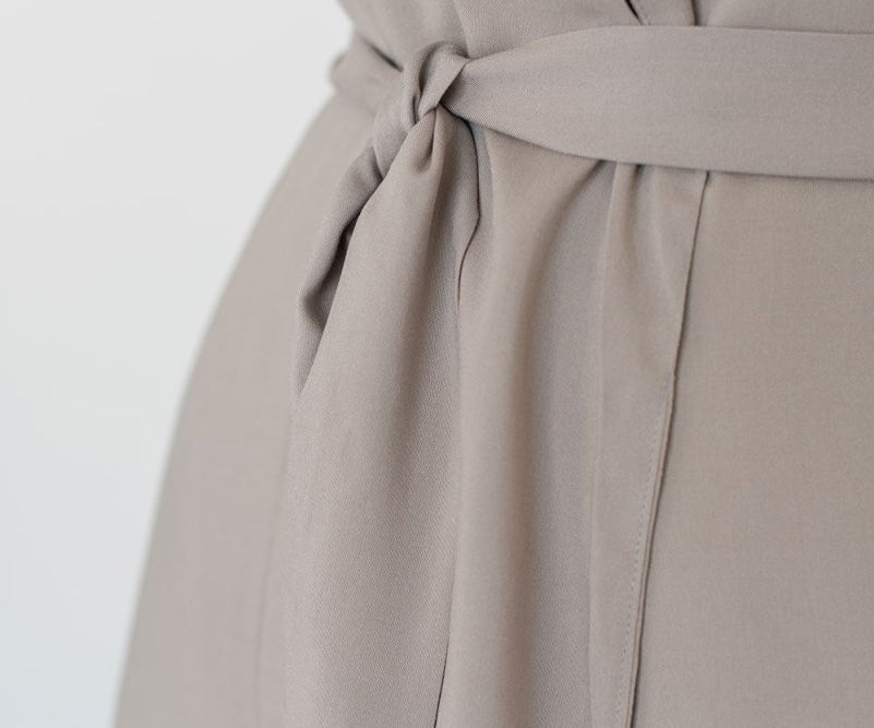 Wrap Vest in Taupe - Esse - XS - 