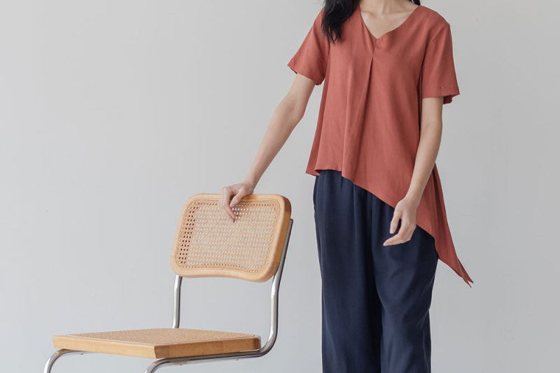 Asymmetrical Top - Esse-Terracotta-XS-