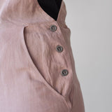 Aude Linen Overalls - Esse-XXS-Petal Pink-