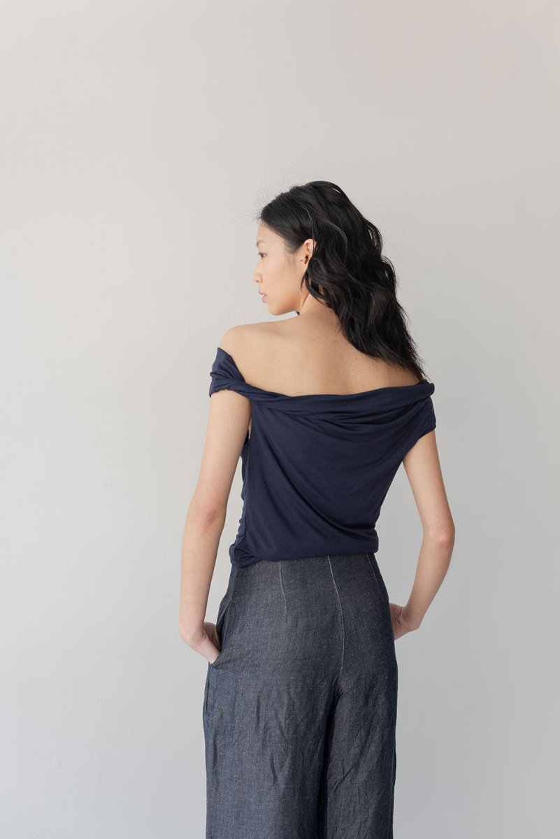 Cloud Twist Top - Esse-Nautical Blue-XXS (MTO)-None/ Option 1-2